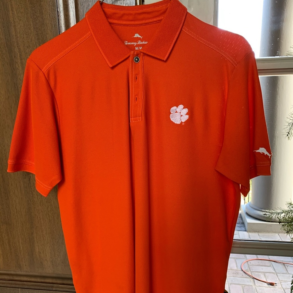 Clemson Tommy Bahama button up short sleeve shirt